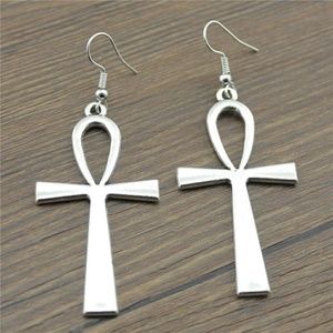 Beautiful  Sterling Silver Ankh Earrings